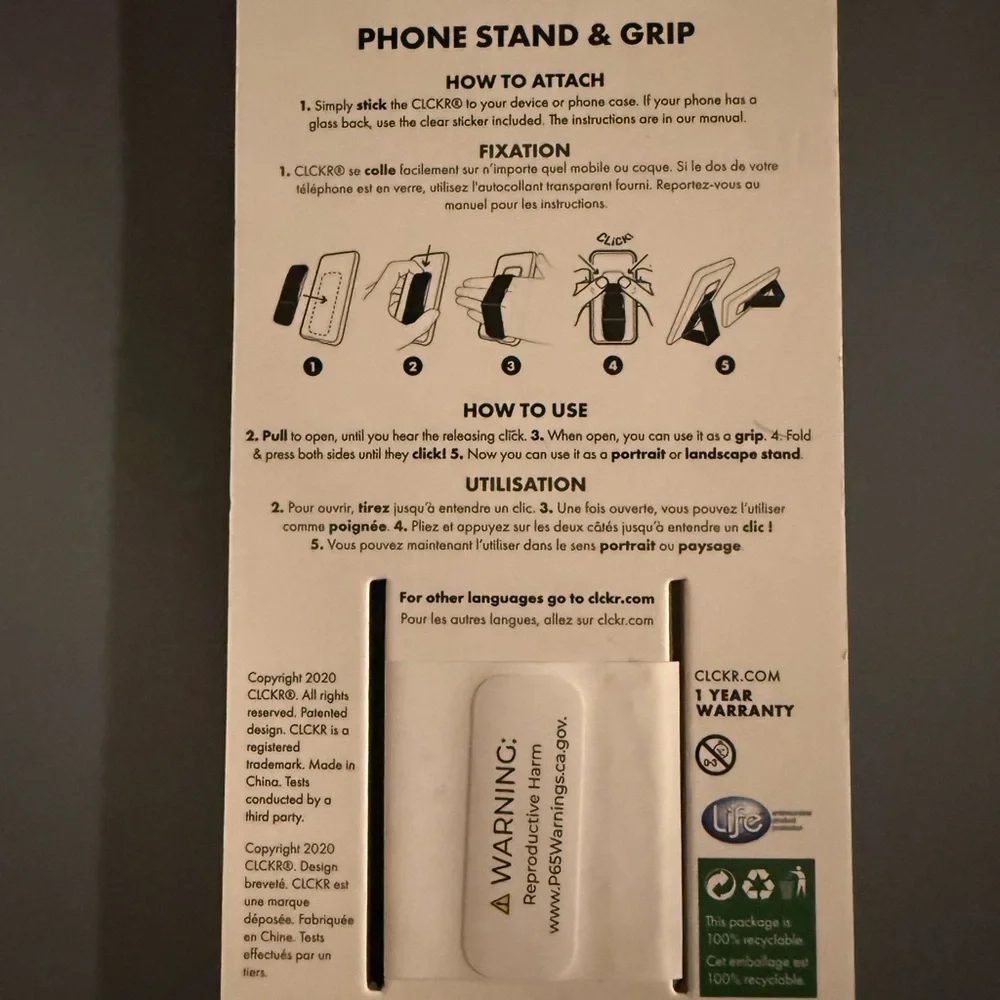 CLCKR Richmond & Finch Phone Grip and Stand for Phones/Tablets - Pink Cheetah